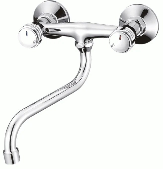 Смесител за кухня КУИК 5015873C M7116, месинг, хром, 15.6x23.3х15см