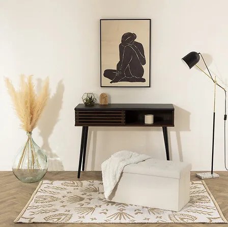 Пейка със съхранение atmosphera Lysandre, Сгъваема, 76x38x38 cm - Сив