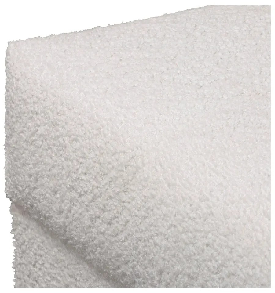 Табуретка от бял плат букле Ariella – Ropez