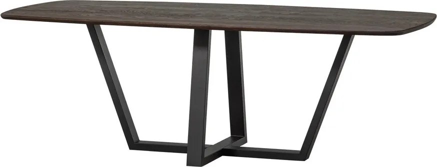 Трапезна маса с дъбова дървена плоскост 100x220 cm Tablo – WOOOD