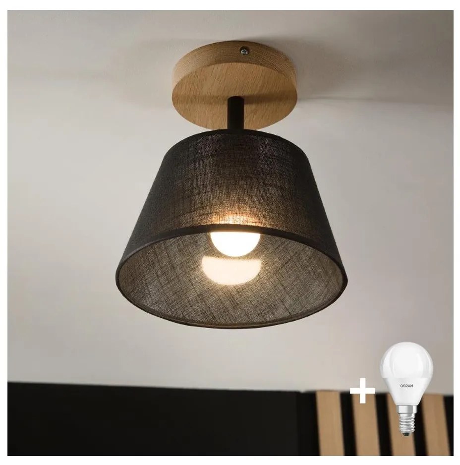 Brilagi - LED  Полилей за повърхностен монтаж ANTHONY 1xE14/60W/230V дъб/черен