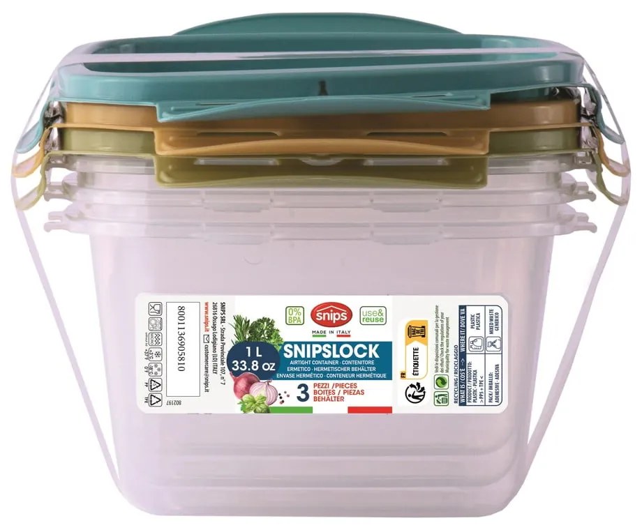 Кутии за храна 3 бр. Snipslock – Snips