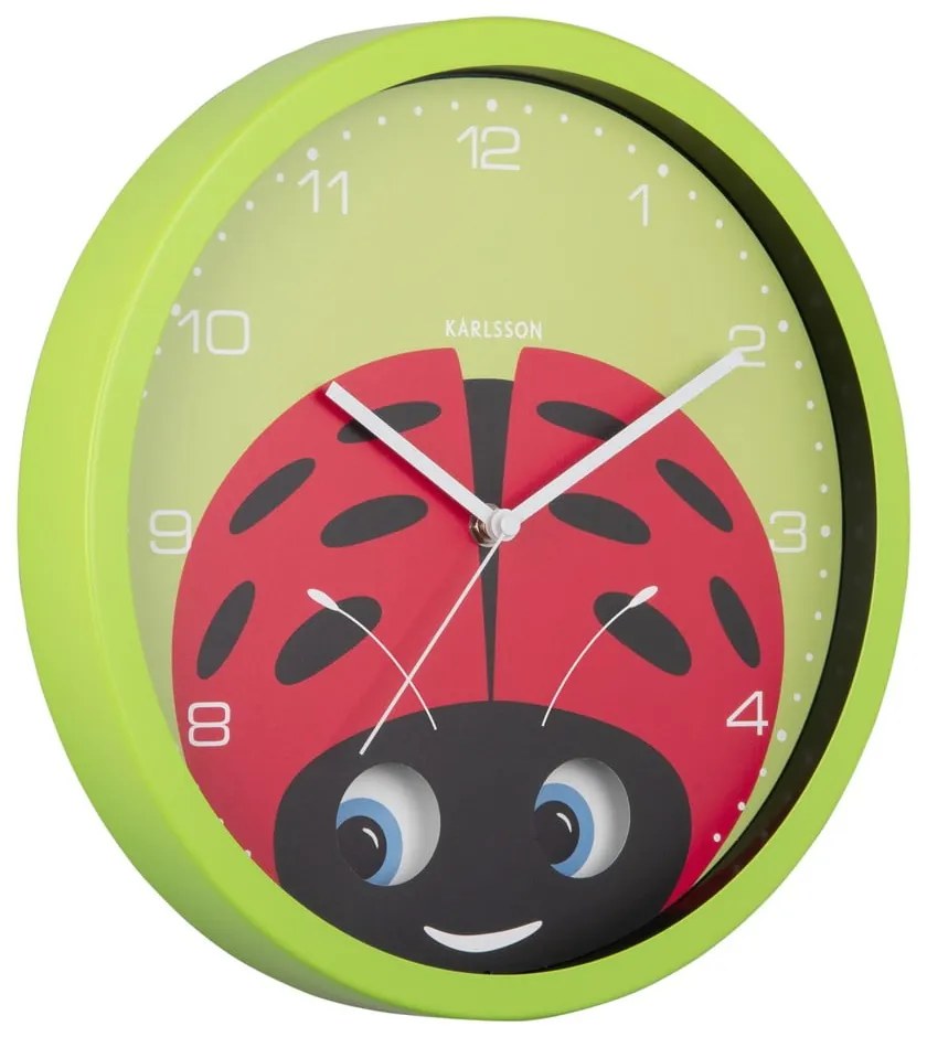 Детски часовник ø 31 cm Peekaboo Ladybug – Karlsson