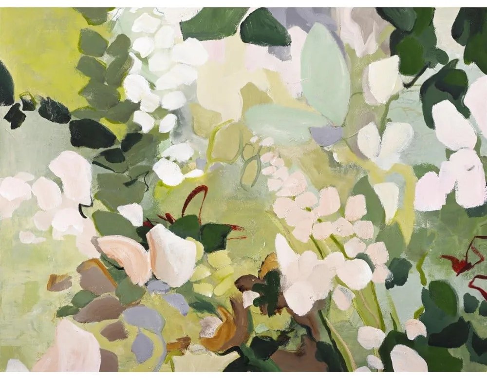 Картина с ръчно изрисувани елементи 90x118 cm Green Garden – Malerifabrikken