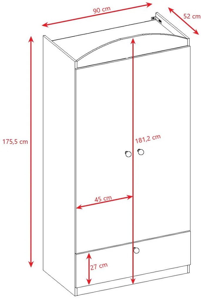 Гардероб Babydreams Cartoon-Roz-Unicorn