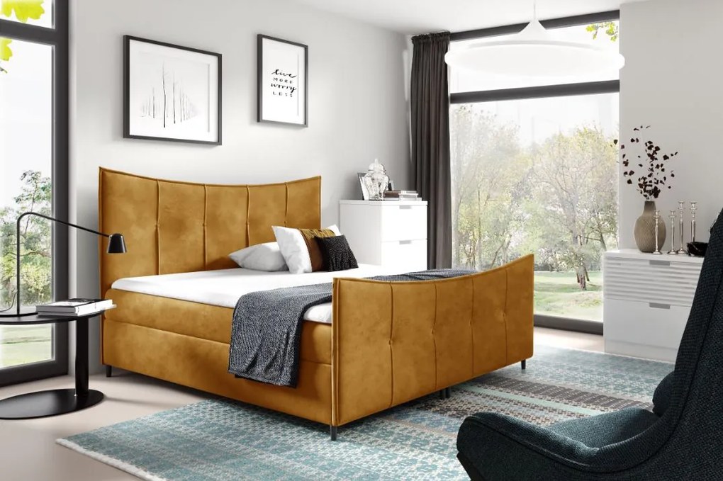 Тапицирано легло Bergamo Lux-Ohra-180 x 200