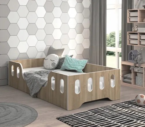 Детско легло LAKI 160 x 80 cm в декор дъб сонома