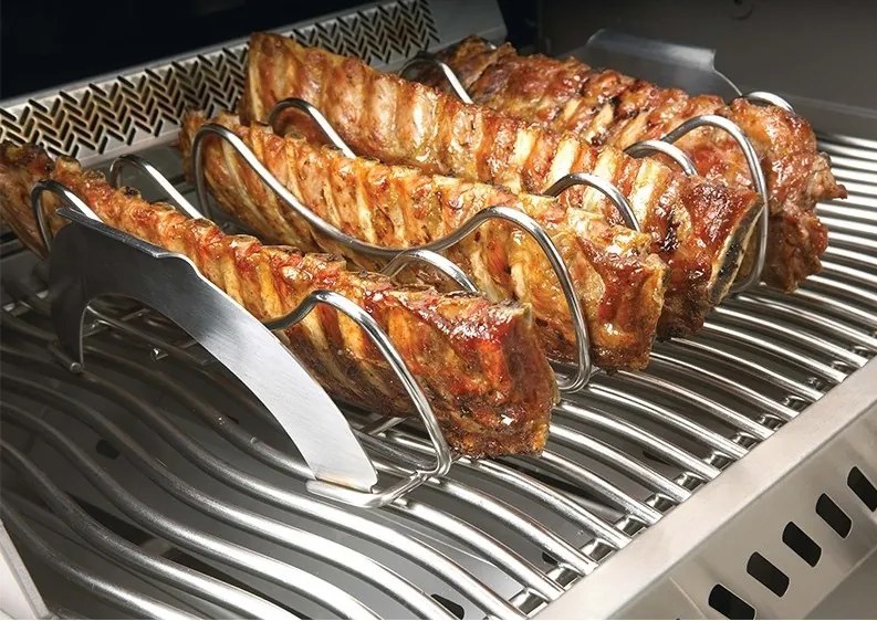 Неръждаема стомана Печене на скара Ribs Napoleon PRO