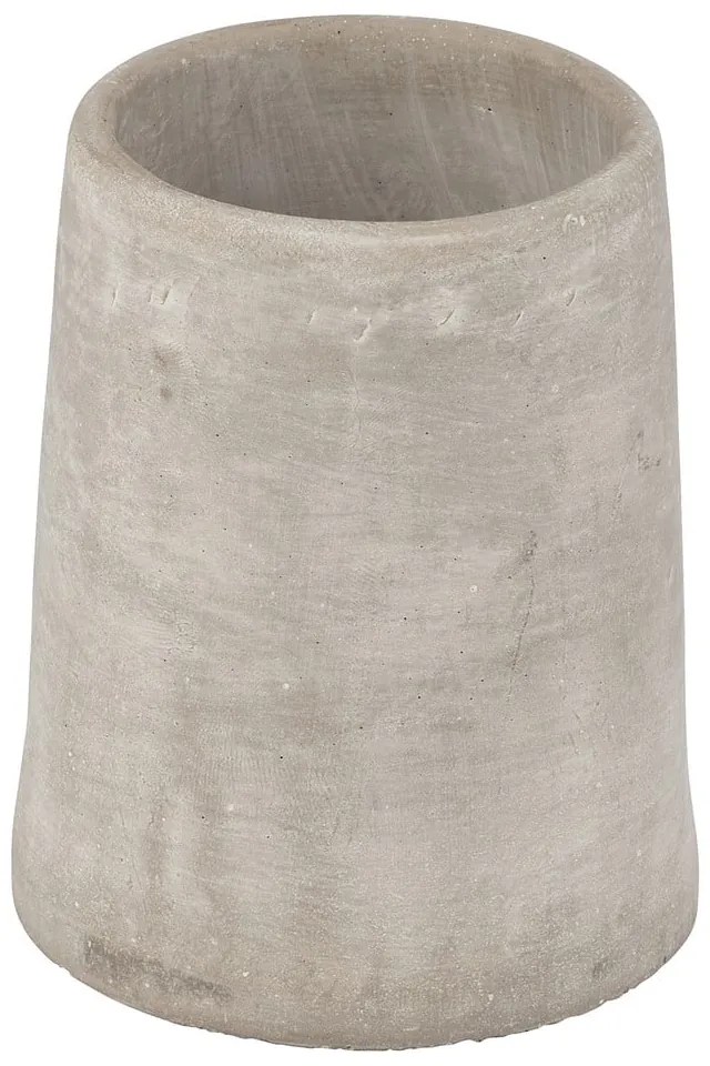 Сива бетонна чаша за четки за зъби Villena - Wenko