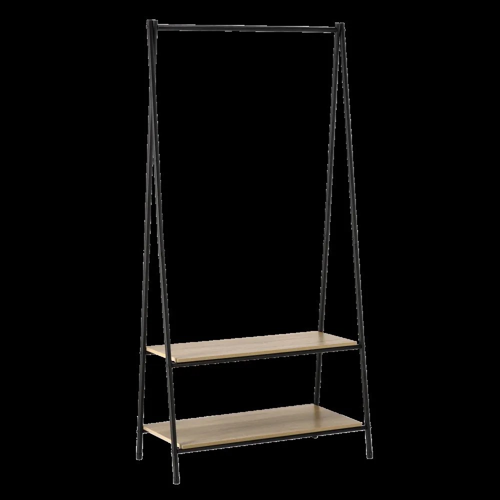 Свободностоящ стелаж за дрехи с рафтове - 80 x 40 x 160 cm