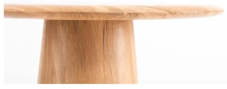 Кръгла странична масичка от масивен дъб ø 55 cm Mushroom – Gazzda