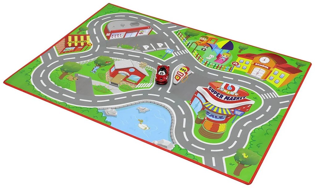 Bburago Junior - Килимче за игра с количка Ферари