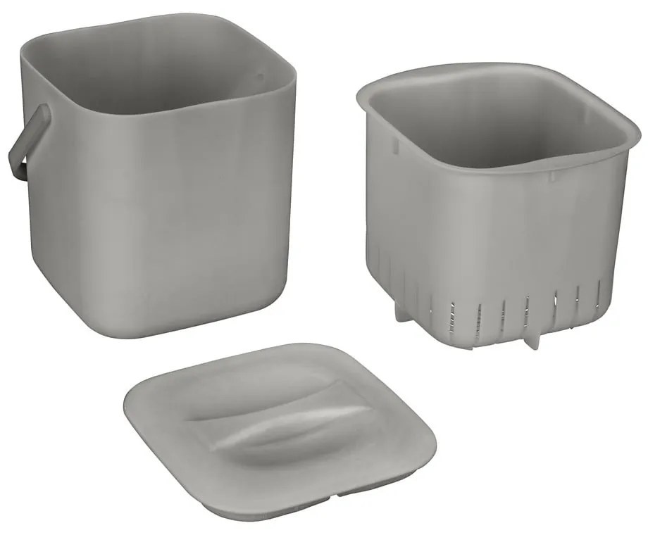 Светлосив контейнер за компостируеми отпадъци 3 l Conny – Wenko