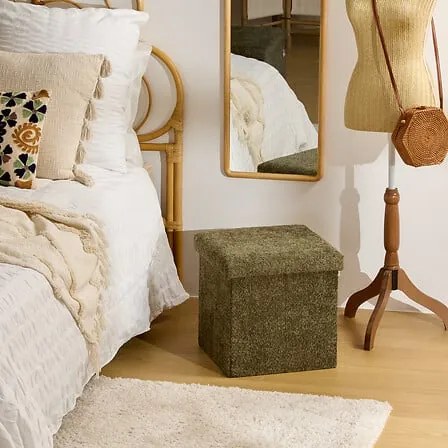 Пуф със съхранение atmosphera Soana, Каки, 38 cm