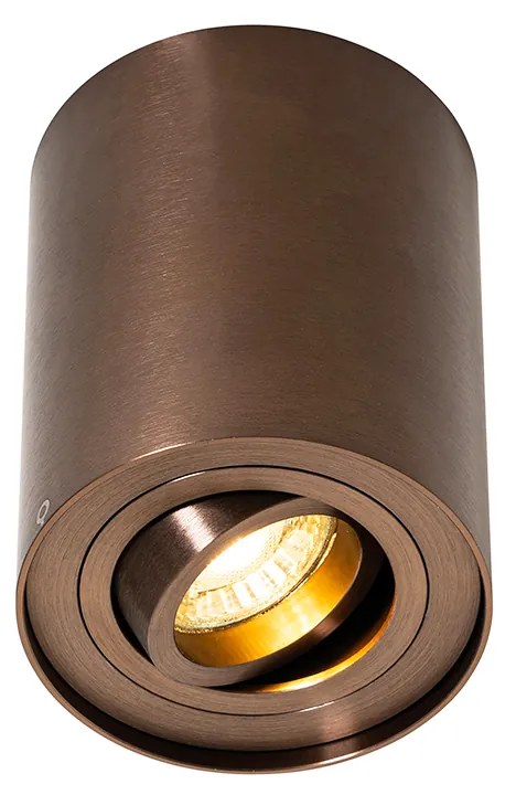 Модерен таванен прожектор тъмно бронз наклоняем и въртящ се - Rondoo Up