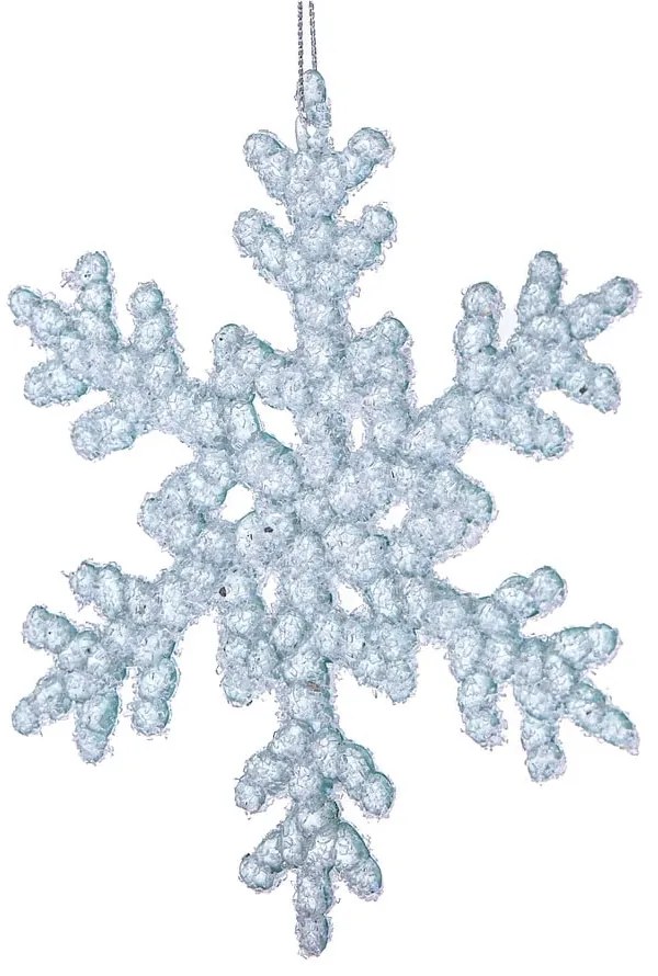 Стъклена Коледна украса ø 6 cm Snowflake – Dakls