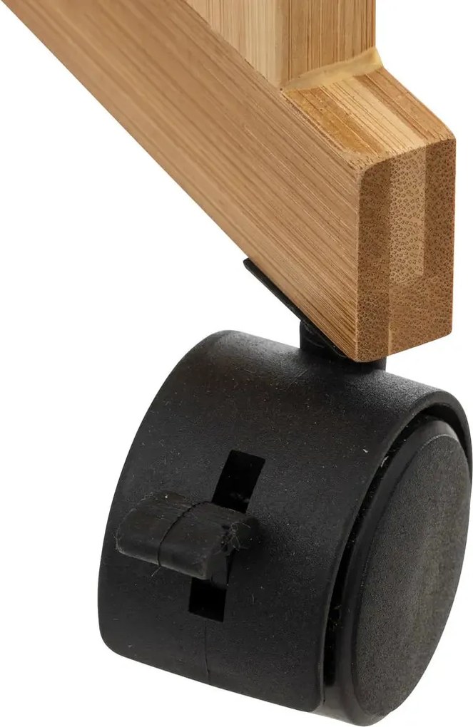 Етажерка на колела 5five Natureo, 3 нива - Бял