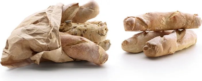 Форма за печене на багети Lekue 1009039, 29x20x2 см, 600 мл, 4 отделения, Платинен силикон, От -60 до +220C, Кафяв