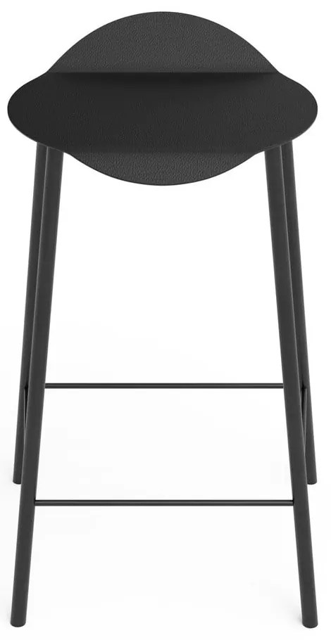 Черен кожен бар стол Flamingo Bull – LIND DNA