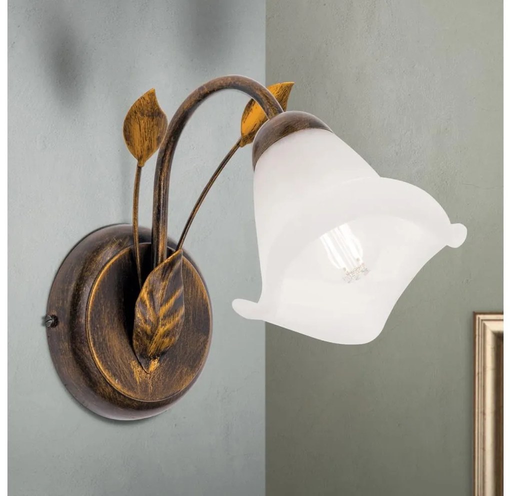 Orion WA 2-1372/1 - Аплик SISI 1xE14/40W/230V бронзов/патина