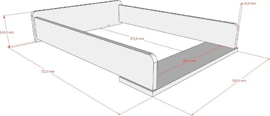 Бежова маса за повиване Sezane – Vipack