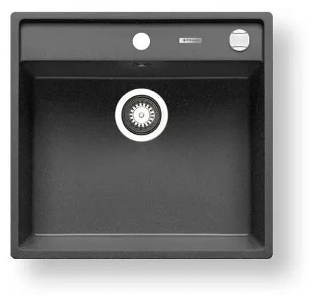 Pyramis 70007601 - Кухненска мивка CAMEA 50x53 см гранит/черна