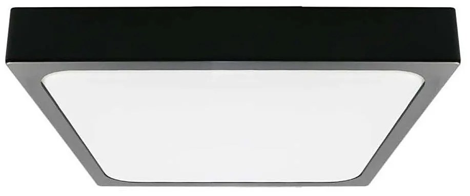 LED Плафон за баня LED/24W/230V 6500K IP44 29,5x29,5 см черен