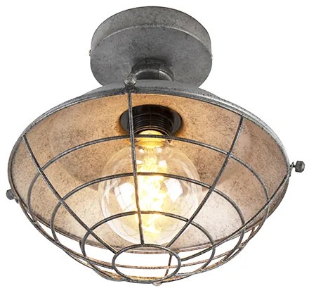 Индустриален плафон антично сребро 25,5 см - Course