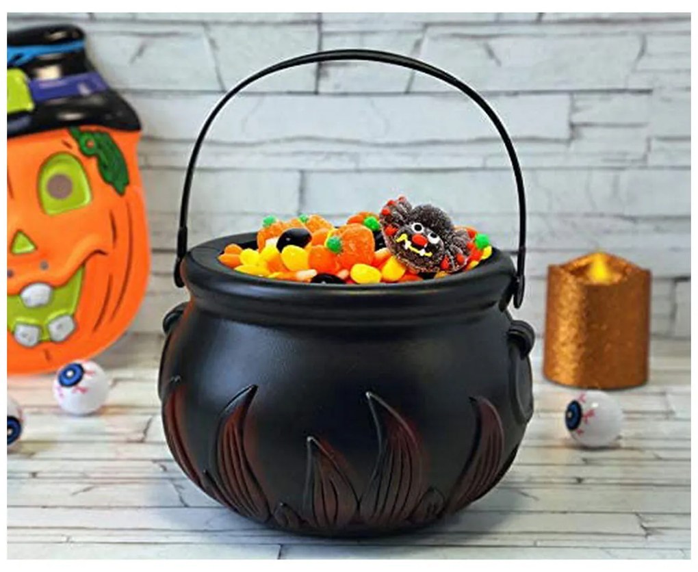 Гърне Вещица Halloween Черен Многоцветен 17 cm (1 Части)