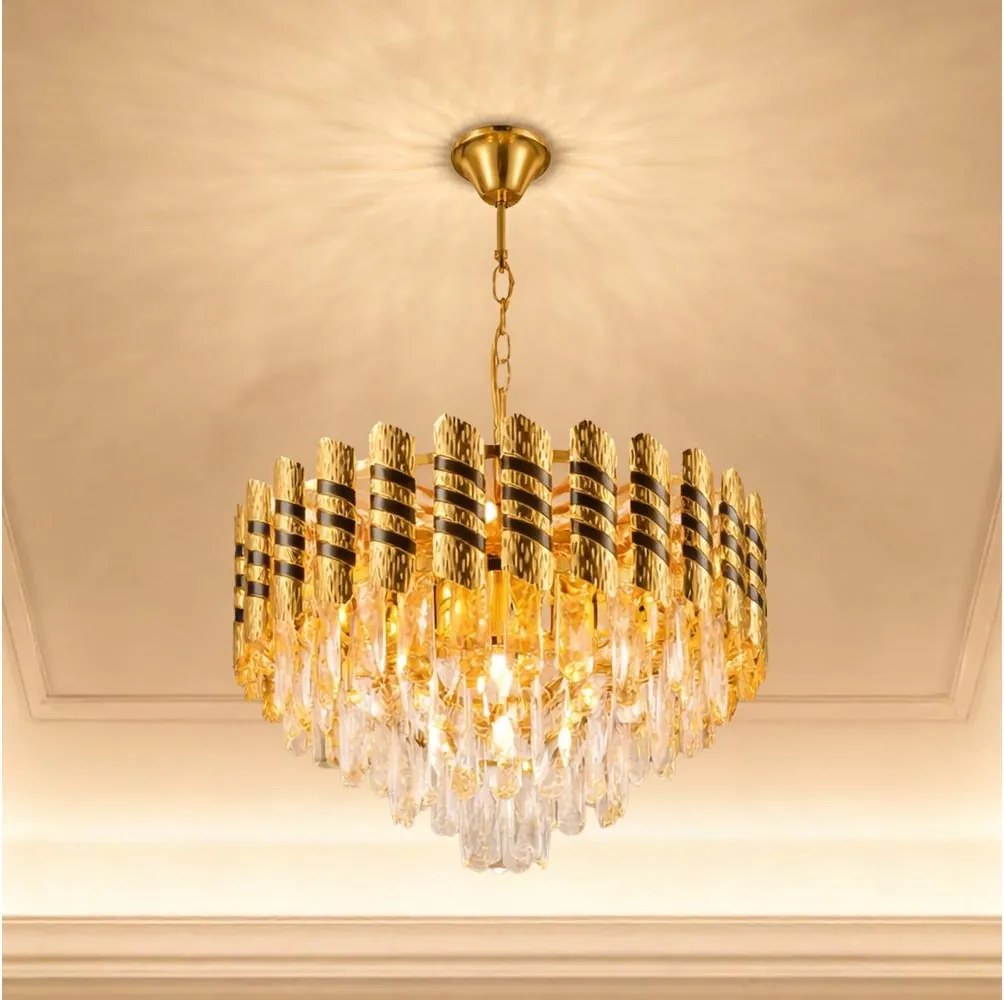 Brilagi - Полилей на верига CRISTAL 5xE14/40W/230V диаметър 38 см