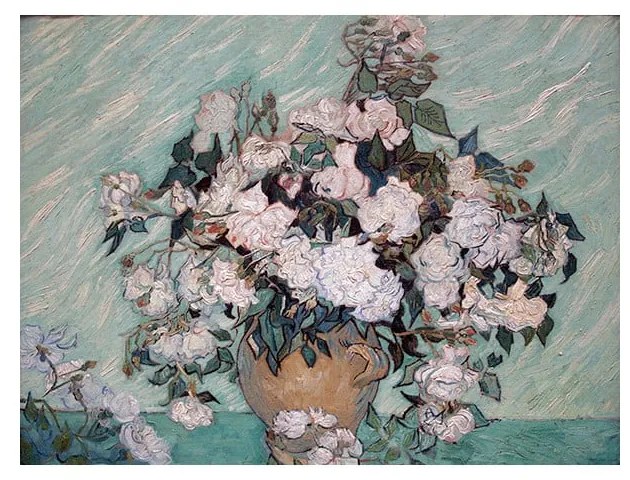 Репродукция на Винсент ван Гог - , 70 x 50 cm Rosas Washington - Fedkolor