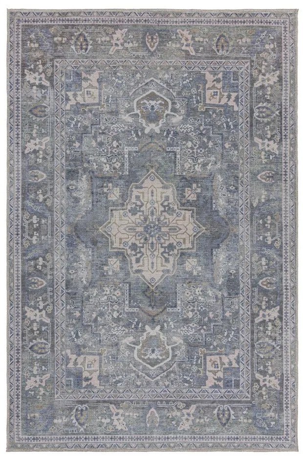 Зелен килим със смес от рециклирани влакна подходящ за пране 160x230 cm Windsor – Flair Rugs