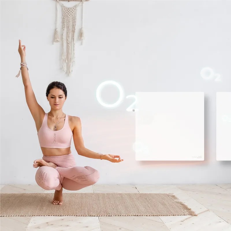 Електрически инфрачервен конвектор AENO AGH0011S, 500W, 12 м2, LED, Мобилно управление, Wi-Fi, Сензори за наклон и падане, IP24, Бял