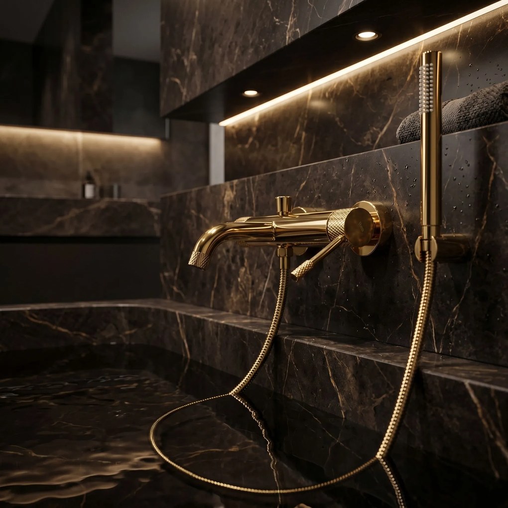 Смесител за вана Rea Venti Gold
