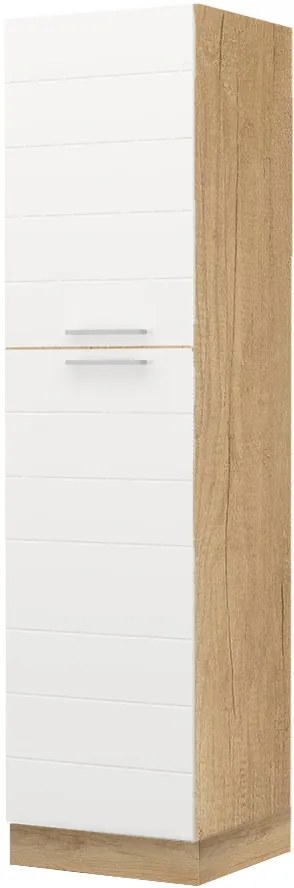 Висок подов шкаф Hudson K23-60-1KF-White glossy