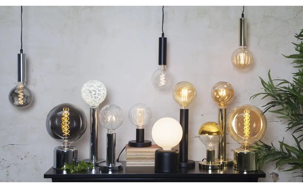 Основа на лампа в сребрист цвят 10 cm Glans – Star Trading