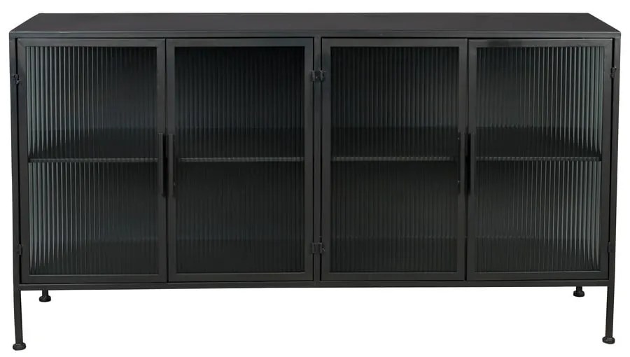 Черен метален шкаф 150x80 cm Boli - Dutchbone