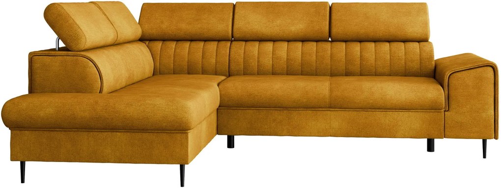 Ъглов диван Kadurin-Горчица-Ляв