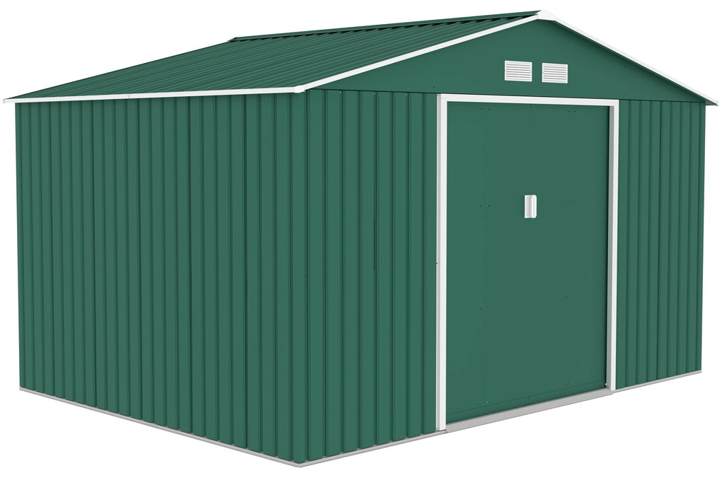 Градинска барака Aria XL цвят Зелена 340х383х210см