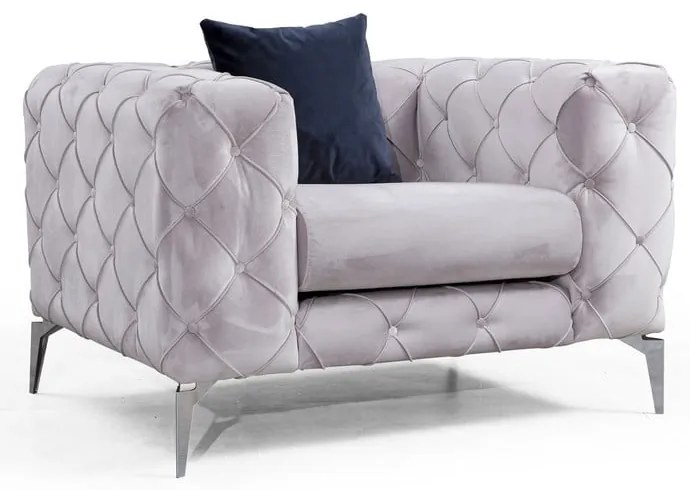 Светлосиво кресло Como – Artie