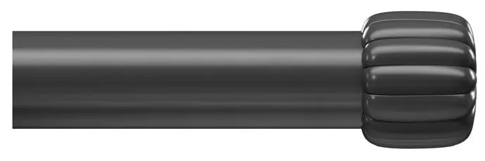 Матово черно стоманен разширяем прът за завеси 91 - 168 cm Cleo – Umbra