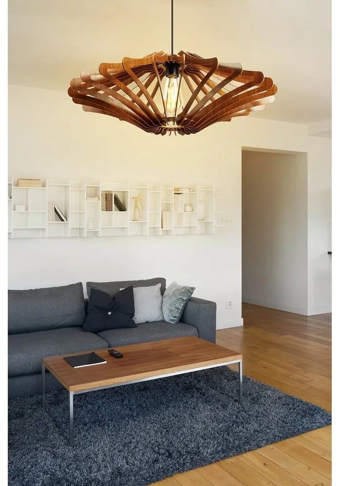 Висящо осветително тяло в естествен цвят ø 59 cm – Opviq lights