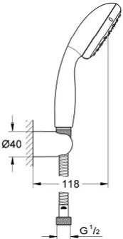 Душ комплект Grohe Tempesta 100