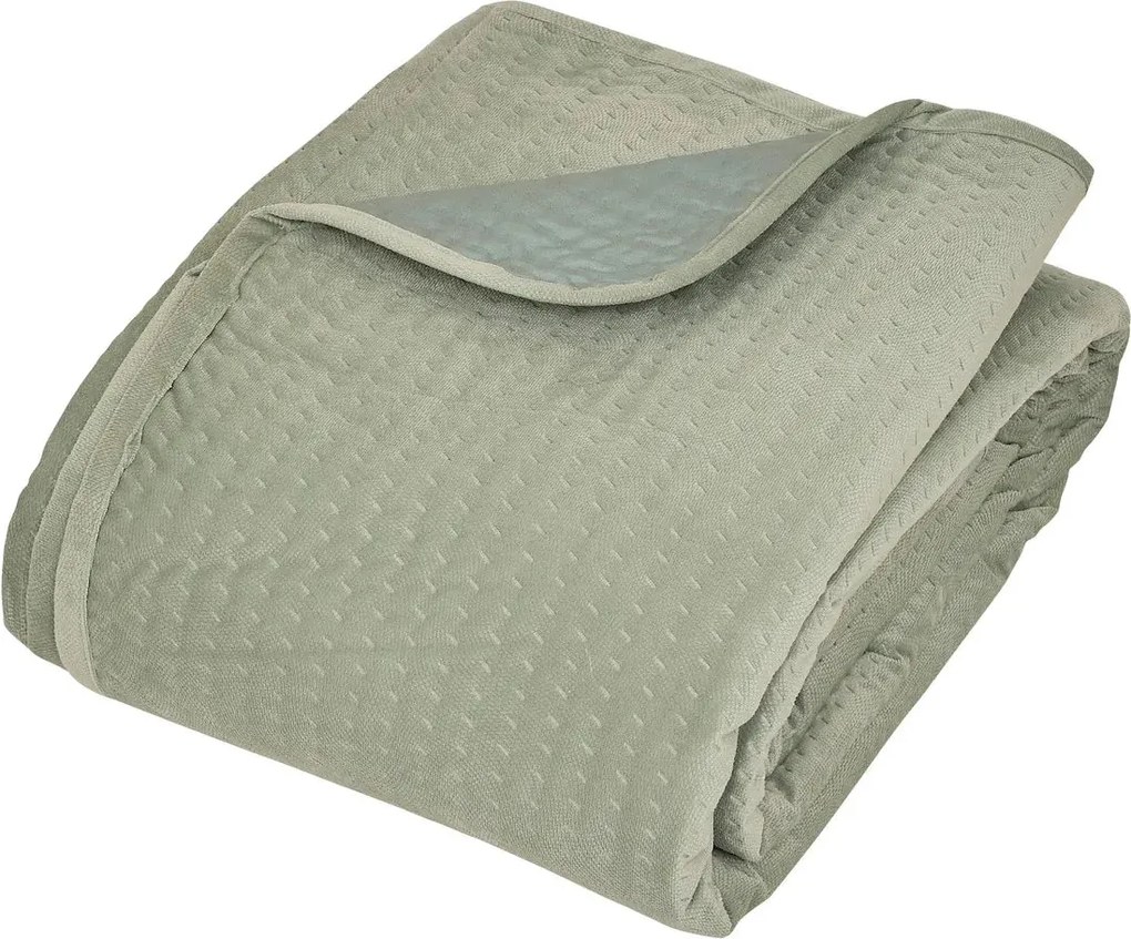 Комплект шалте с 2 бр. калъфка atmosphera Lilou, 240x260 cm - Зелен