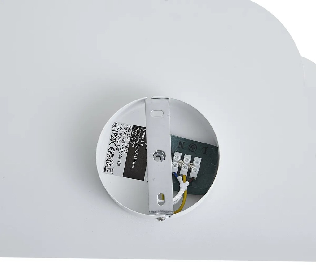 Детска стенна лампа бял облак със слънце - Cloudy