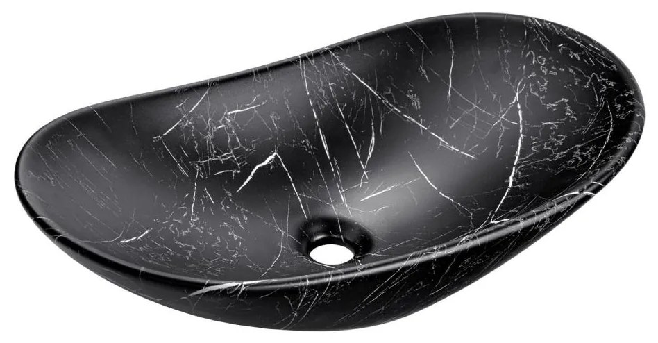 COMAD UN-LENA-MB2 - Мивка за плот LENA 61,5x36 см керамика/мат черна