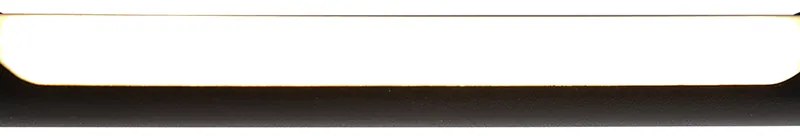 Дизайнерска настолна лампа черна с LED с допирен димер - Palka