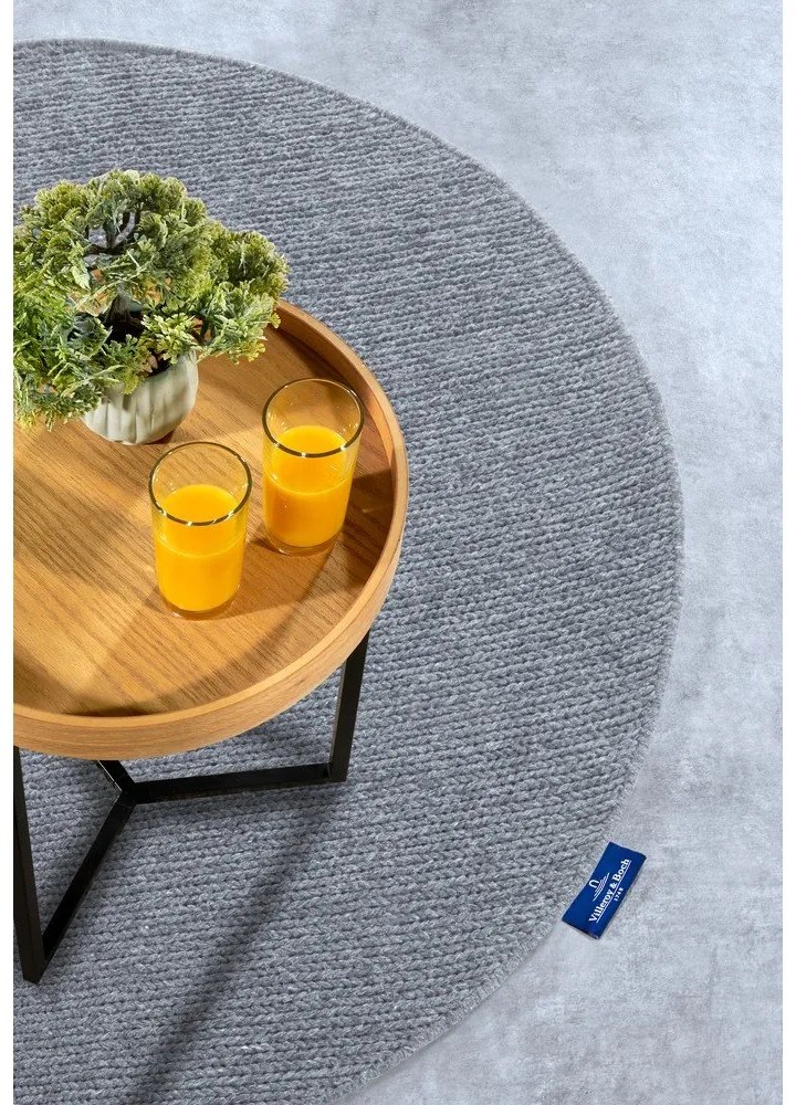 Сив ръчно изработен вълнен кръгъл килим ø 200 cm Francois – Villeroy&Boch