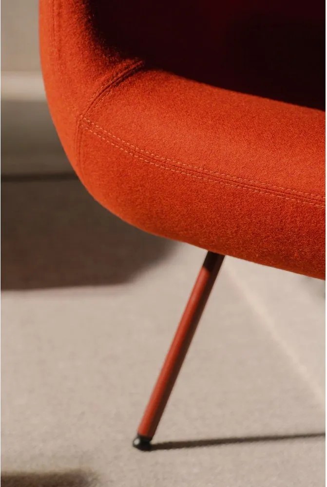 Червено вълнено кресло RM58 – noo.ma