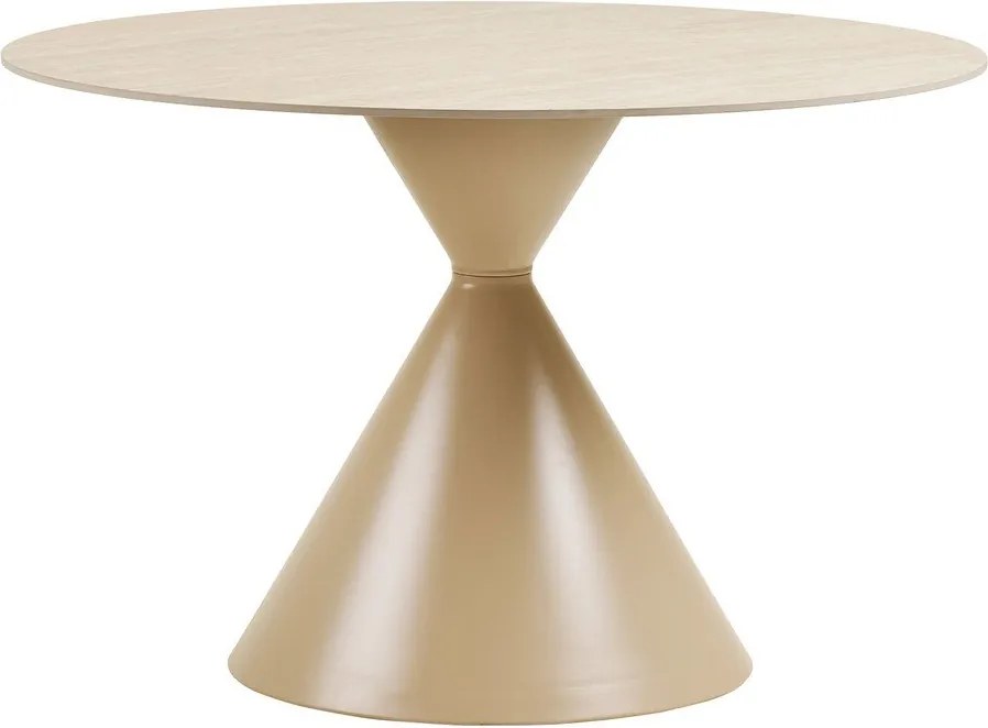 Кръгла трапезна маса с керамичен плот ø 120 cm Annecy – House Nordic